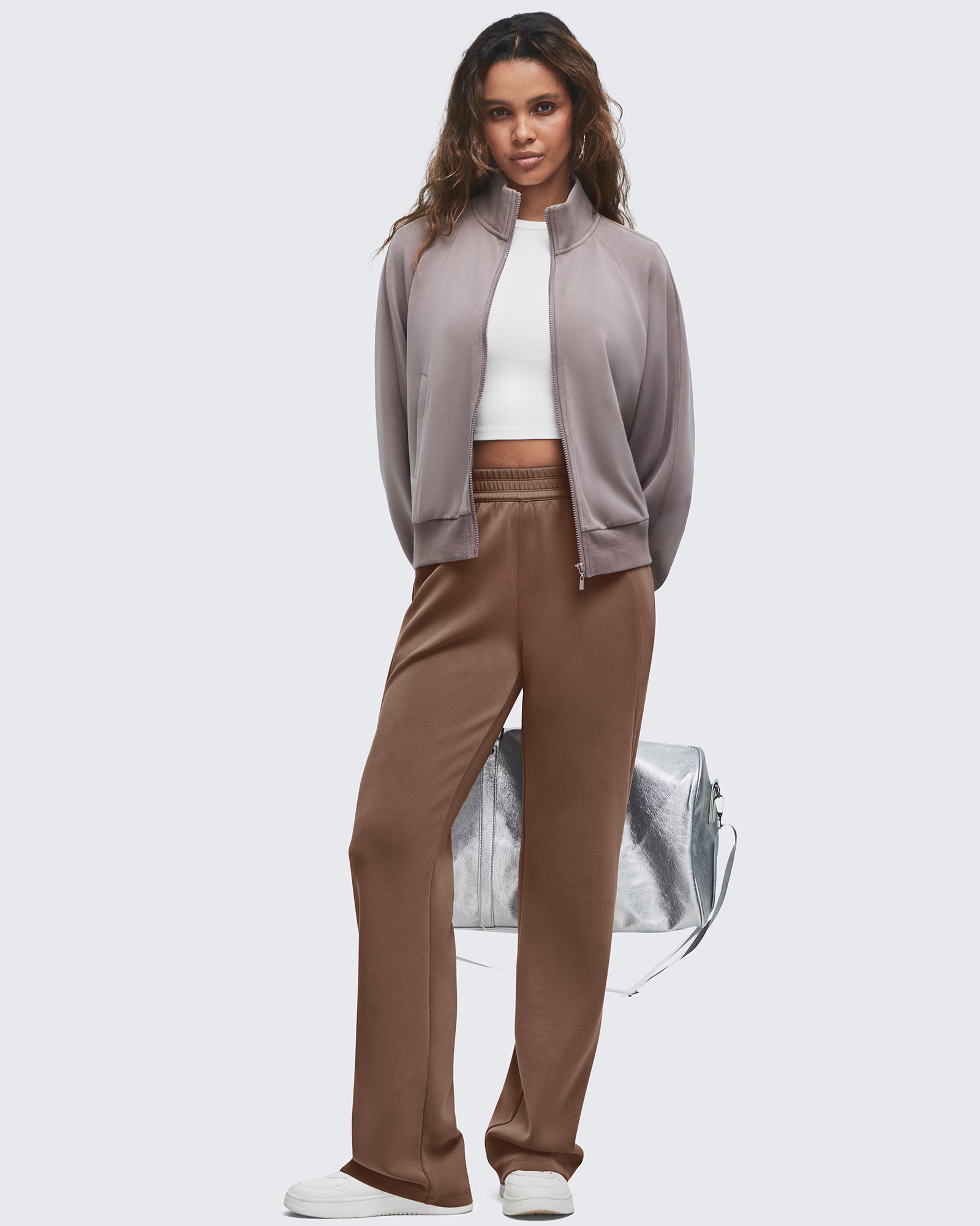 Smoofit Elastic-Waist Wide Leg Sweatpants Tall - G4Free