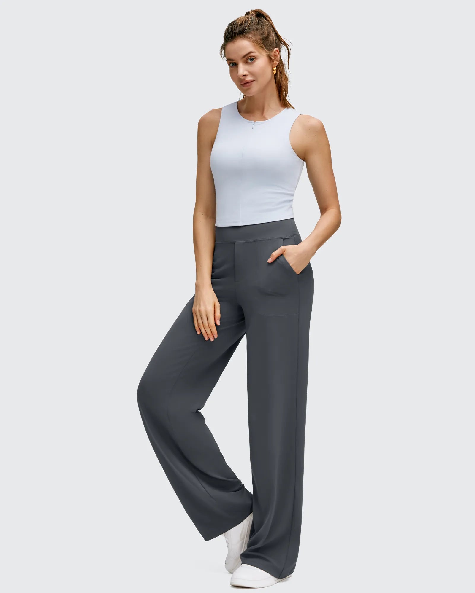 BareFeel High Stretch Wide Leg Yoga Pants