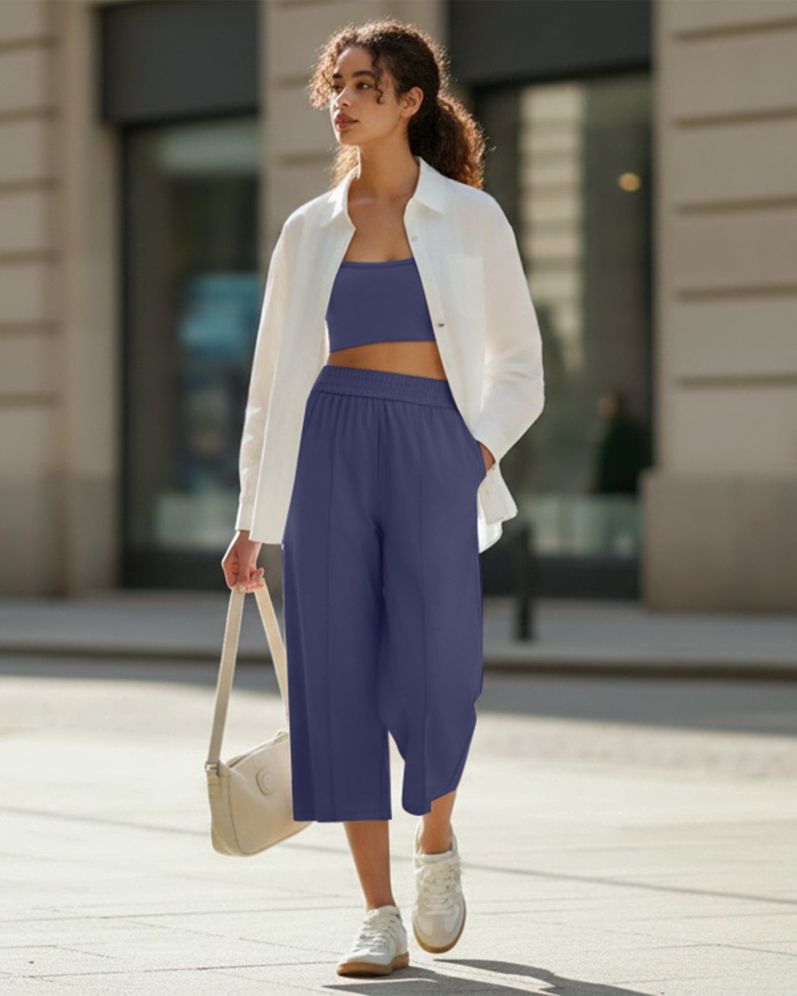 G4Free Chillwhisp Lightweight Wide Leg Capris