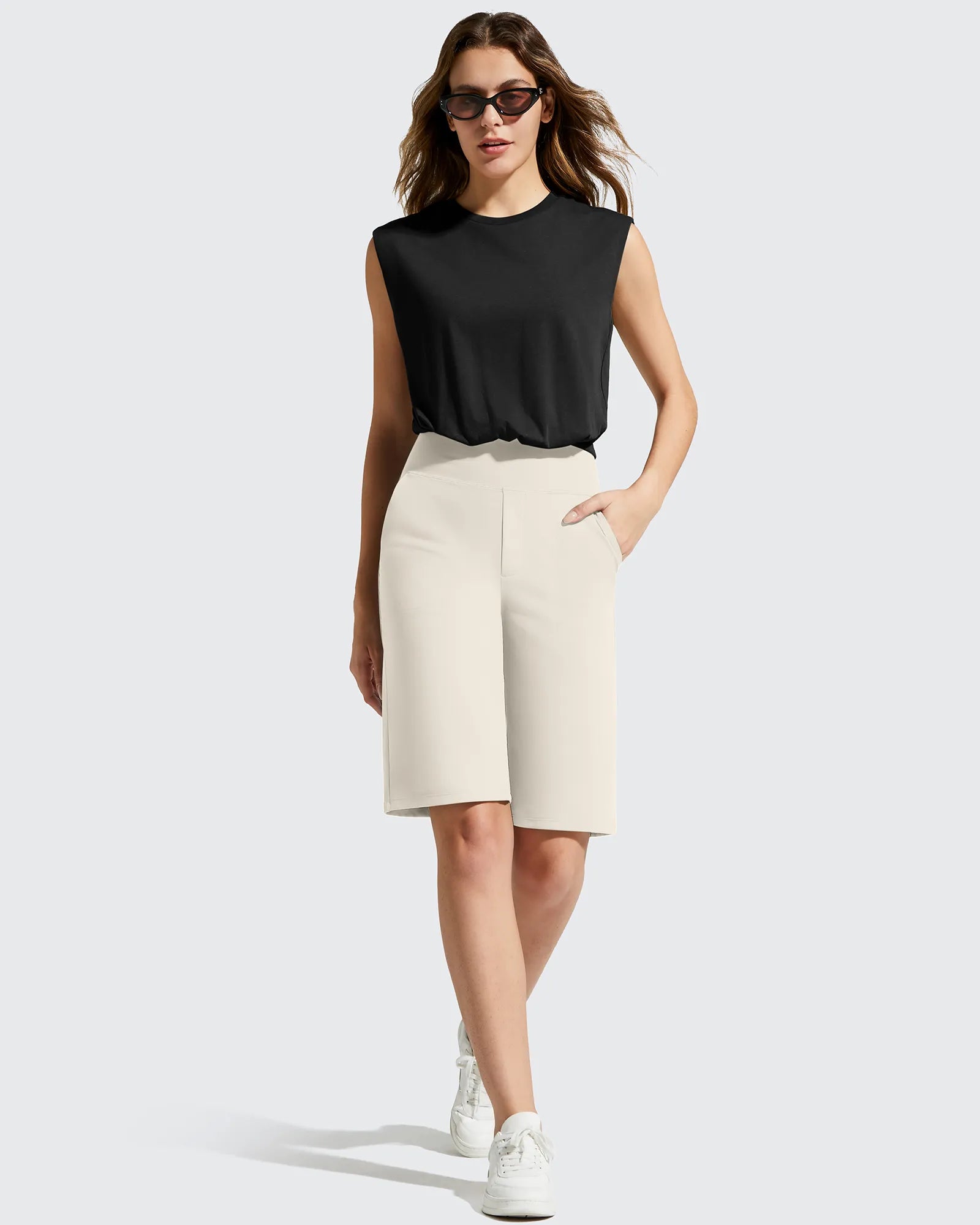EverGoing Bermuda Pockets Knee Length Shorts 10"