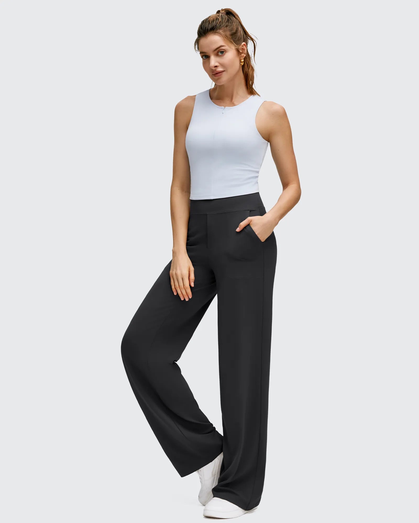 BareFeel High Stretch Wide Leg Yoga Pants
