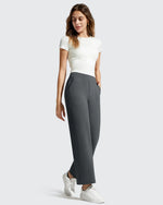 BareFeel Faux Fly Ankle Length Casual Dress Pants