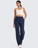EverGoing Business Front Pleats Wide Leg Pants - G4Free
