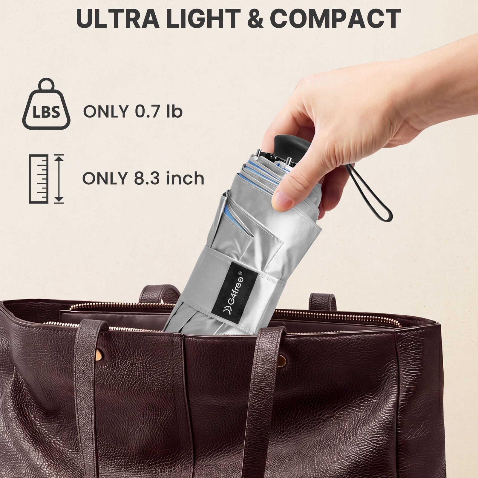 G4Free Mini Travel Umbrella UPF 50+