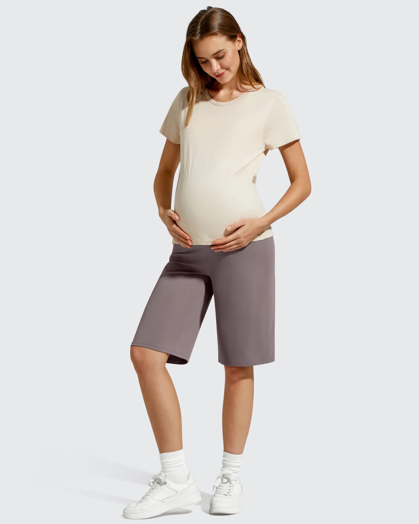 BareFeel Maternity Bermuda Wide Leg Shorts