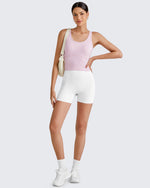 G4Free Activewear BareFeel Built in Bra Workout Tank Tops