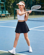 G4Free Chillwhisp Pleated Tennis Skirt for Girls – High Waisted Skort with 4 Pockets