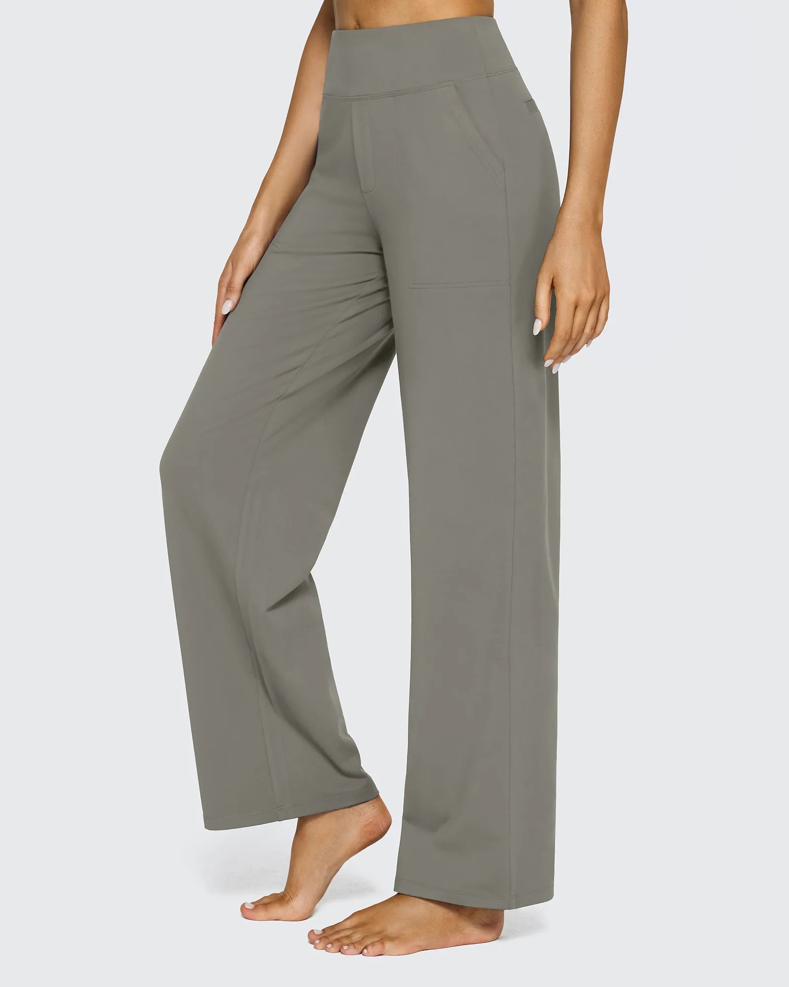 EverGoing Loose High-Waist Business Casual Pants 27'' - G4Free