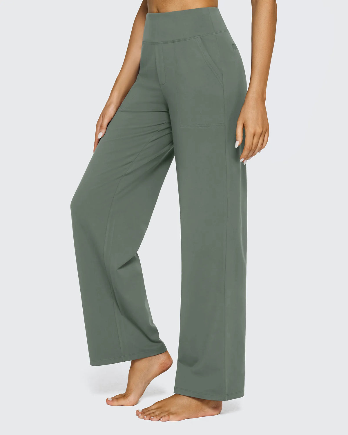 EverGoing Loose High-Waist Business Casual Pants 27'' - G4Free
