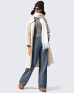 EverGoing Fleece Lined High-Waisted Dressy Pants - G4Free