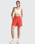 Chillwhisp Built-in Brief Liner High Waist Athletic Shorts