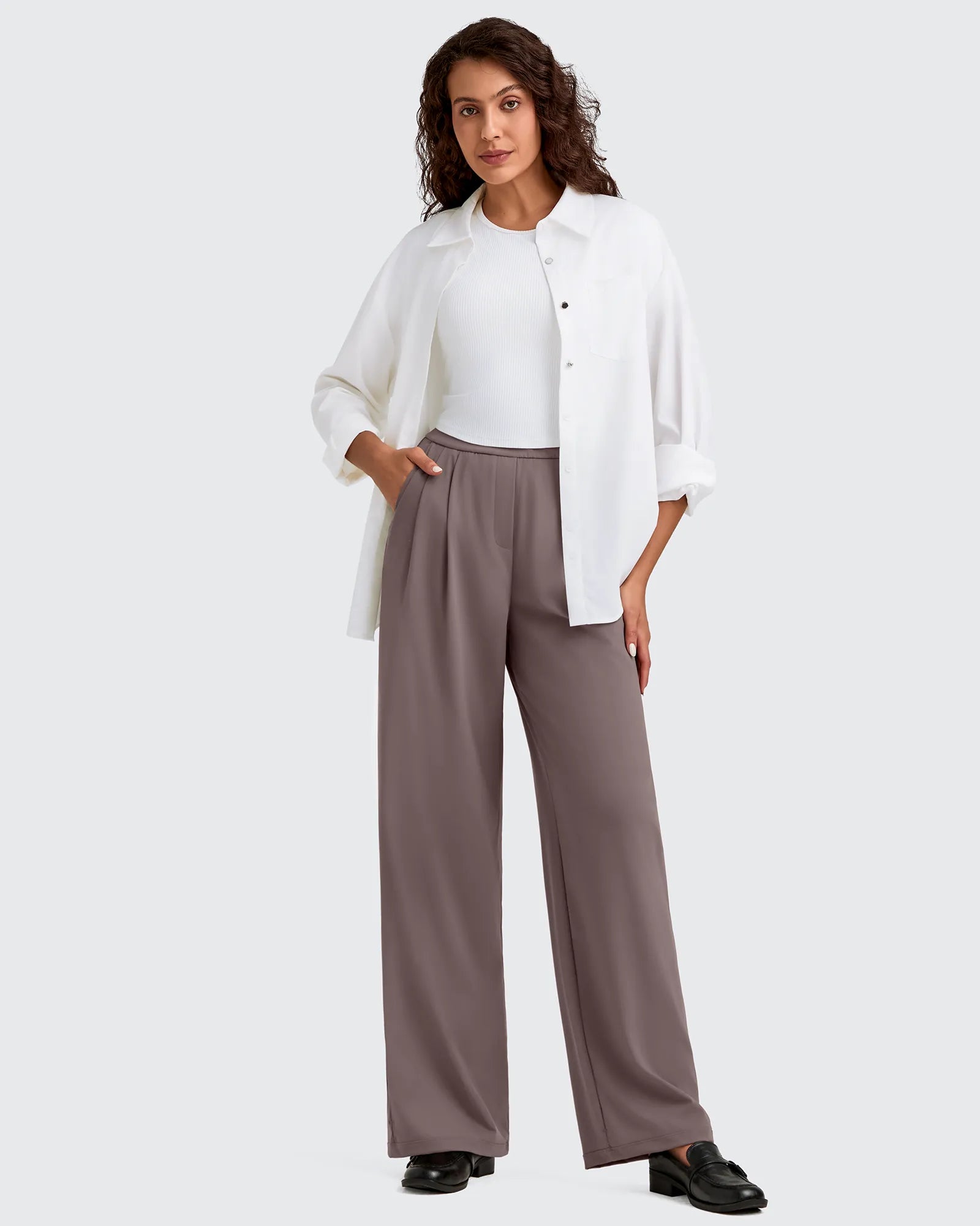 ShiftReady High Waisted Dressy Casual Trousers