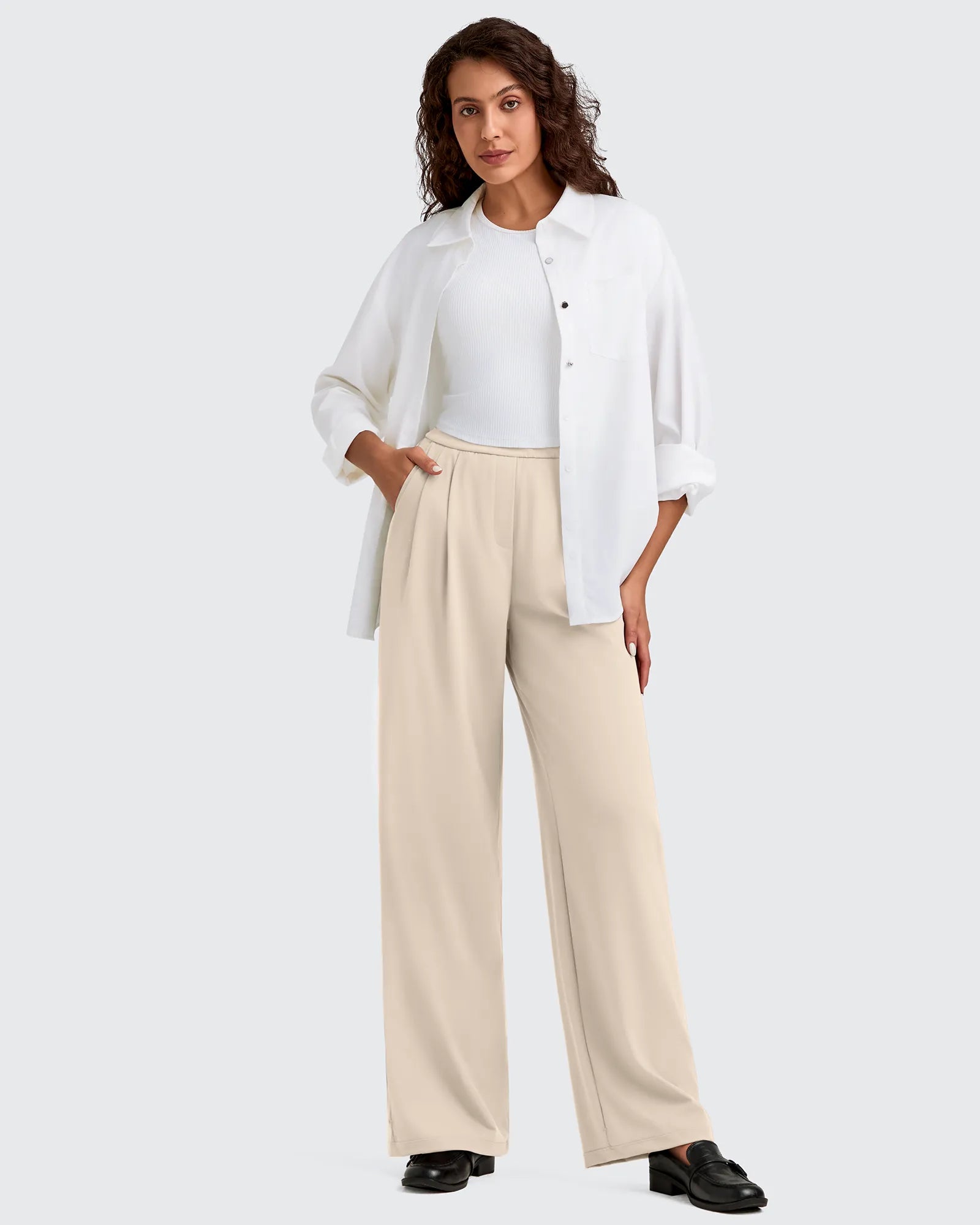 ShiftReady High Waisted Dressy Casual Trousers