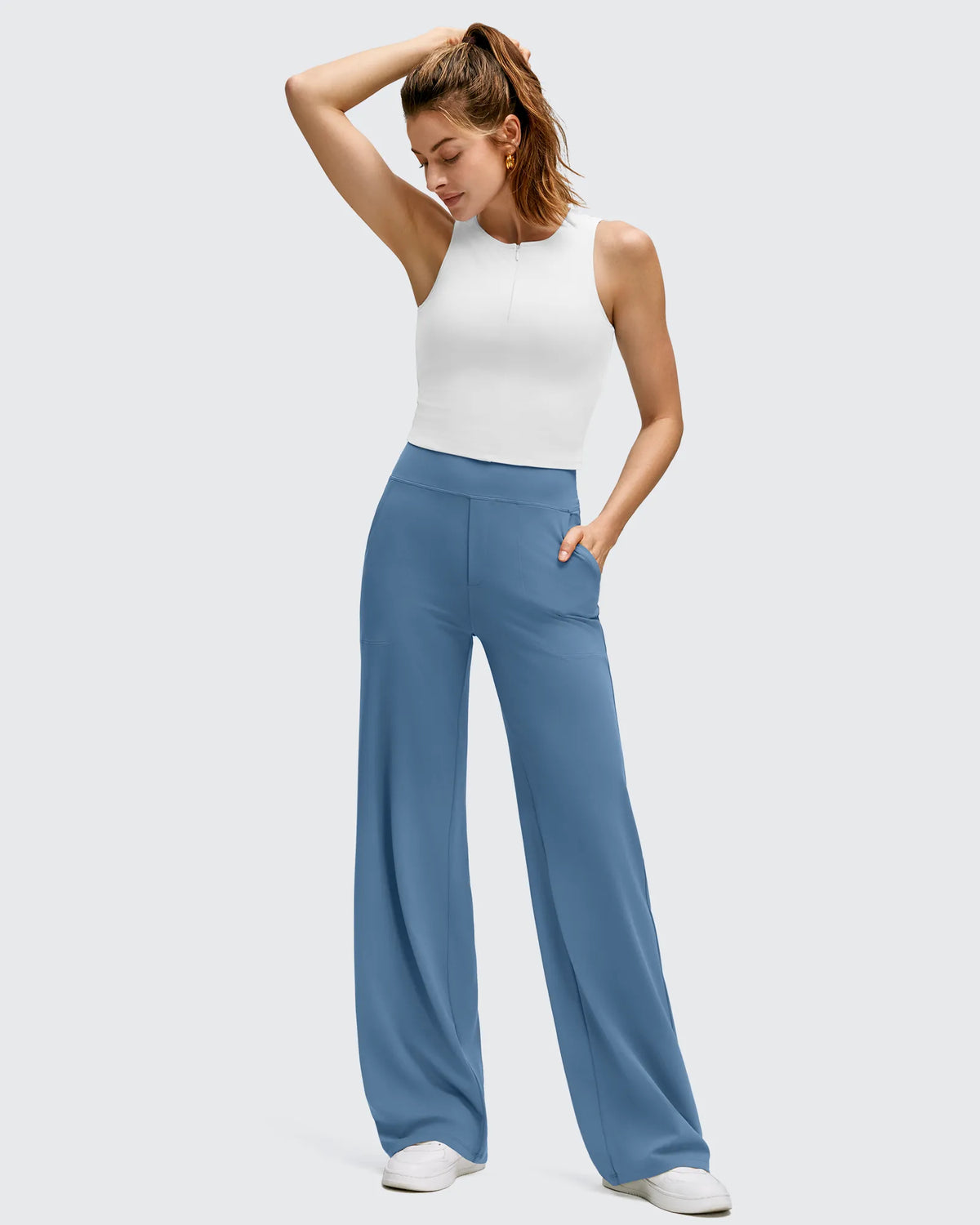 BareFeel High Stretch Wide Leg Yoga Pants