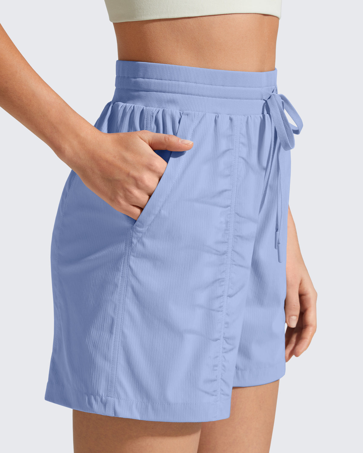 G4Free 4" High Waisted Casual Shorts with Pockets