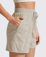 G4Free 4" High Waisted Casual Shorts with Pockets
