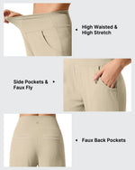 Ribbed Knit High Waist Wide Leg Yoga Pants