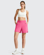 Chillwhisp Built-in Brief Liner High Waist Athletic Shorts
