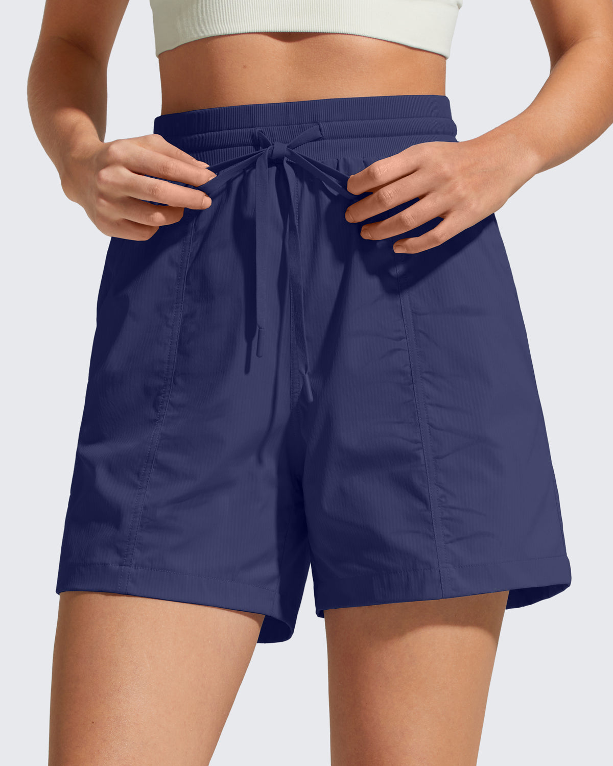G4Free 4" High Waisted Casual Shorts with Pockets