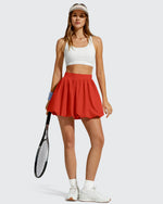Chillwhisp Bubble Ruffled Hem Inner Shorts Tennis Skirts 14''
