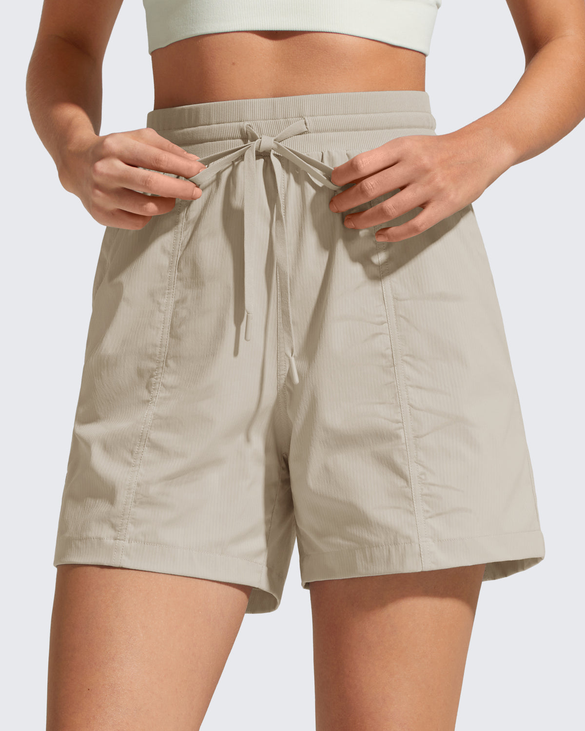 G4Free 4" High Waisted Casual Shorts with Pockets