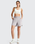 Chillwhisp Built-in Brief Liner High Waist Athletic Shorts