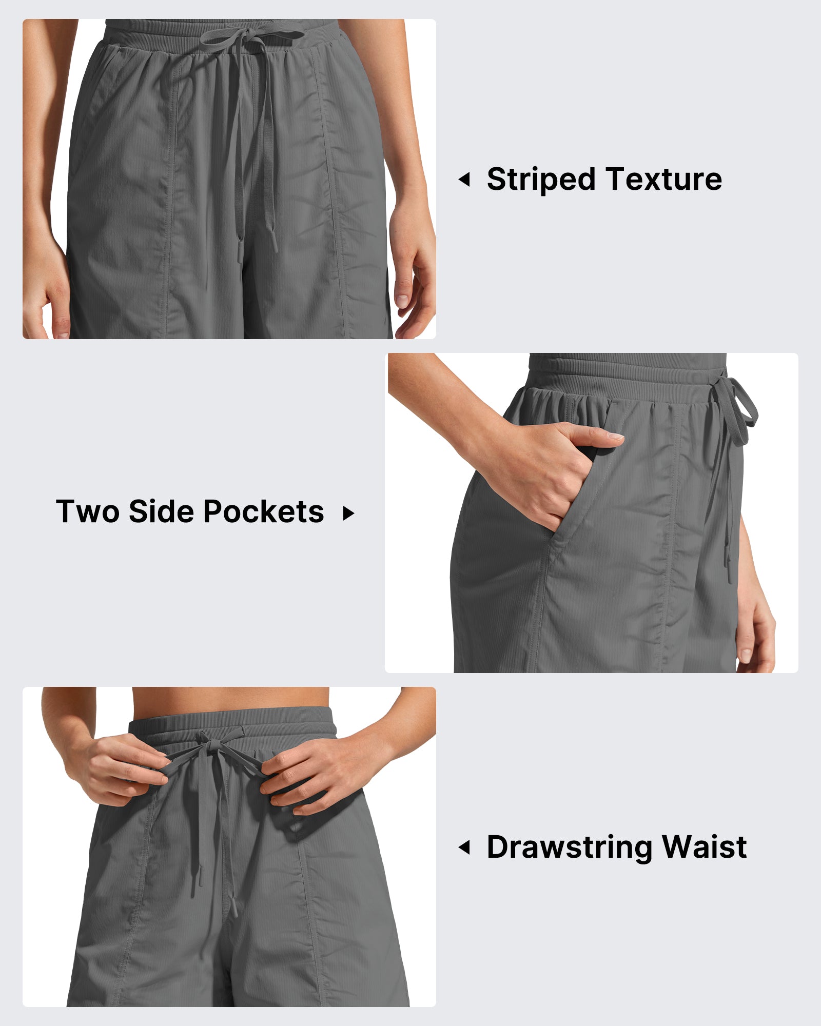 G4Free 4" High Waisted Casual Shorts with Pockets
