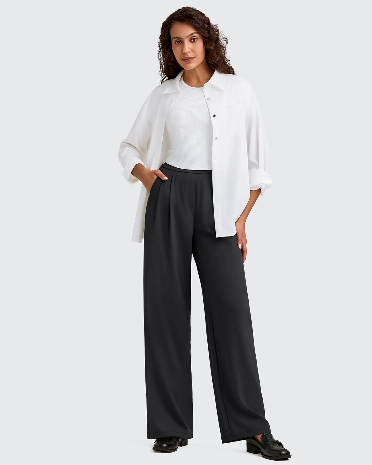 ShiftReady High Waisted Dressy Casual Trousers