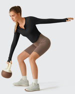 Lightbreeze V Neck UPF 50+ Thumbholes Long Sleeve