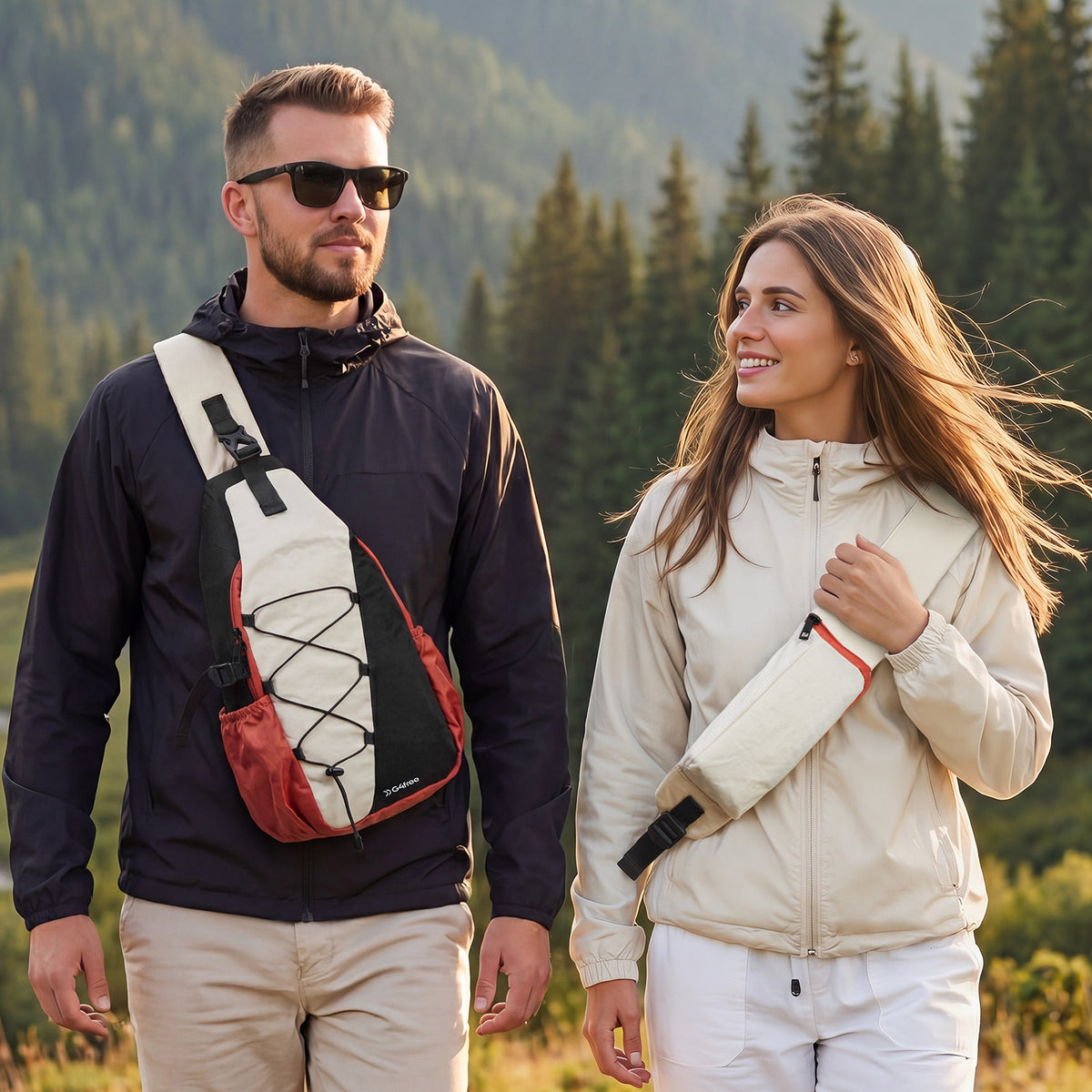 G4Free RFID Sling Bag – Small Crossbody Hiking Bag