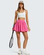 Chillwhisp Bubble Ruffled Hem Inner Shorts Tennis Skirts 14''
