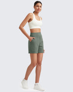 G4FREE High-Waist Burmuda Athletic Shorts 5