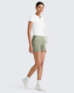 Ribbed High-Rise Dressy Casual Shorts