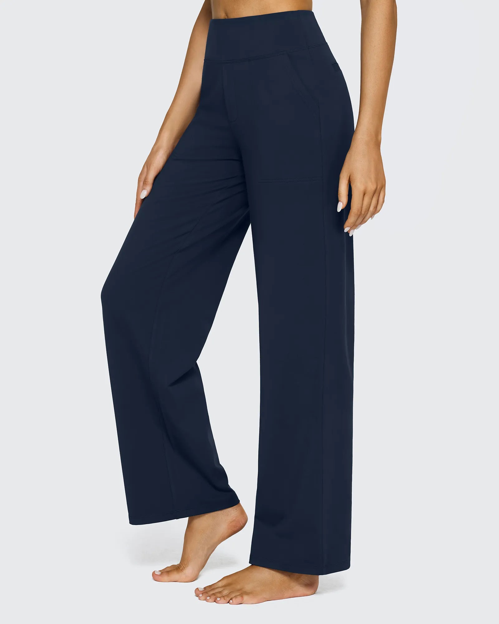 EverGoing Loose High-Waist Business Casual Pants 27'' - G4Free