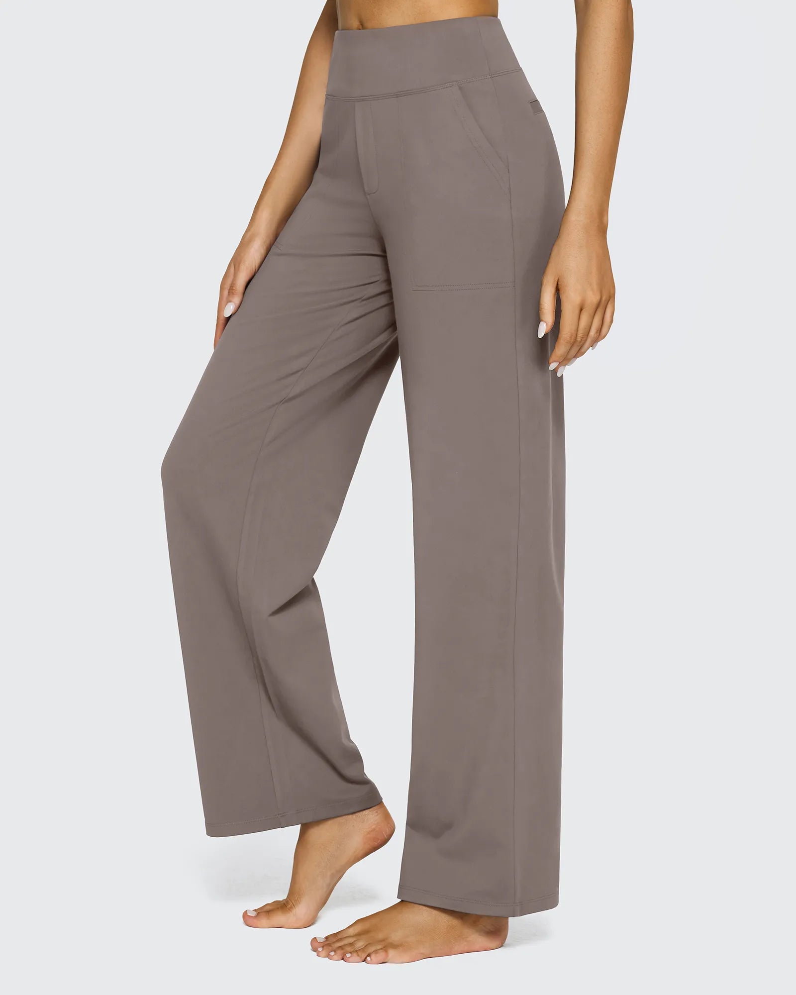 EverGoing Loose High-Waist Business Casual Pants 27'' - G4Free