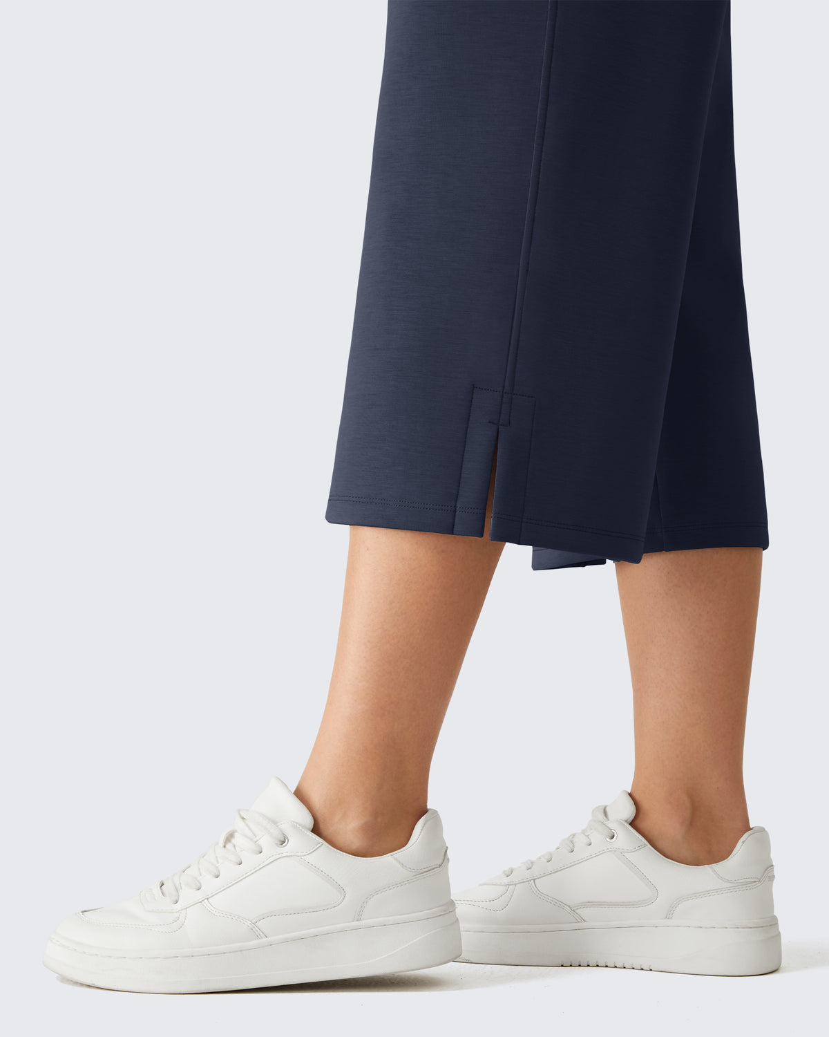 G4Free Smoofit Drawstring Wide Leg Capri Pants with Pockets