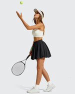 Chillwhisp Bubble Ruffled Hem Inner Shorts Tennis Skirts 14''