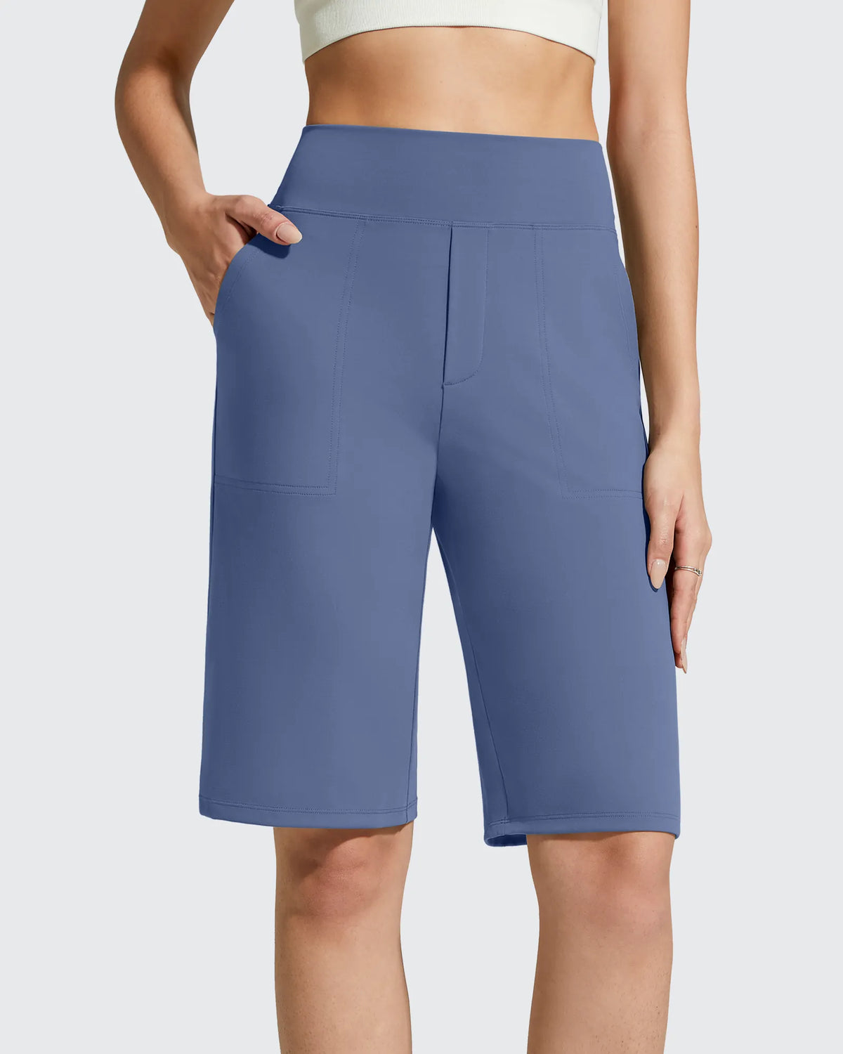 EverGoing Bermuda Pockets Knee Length Shorts 10"