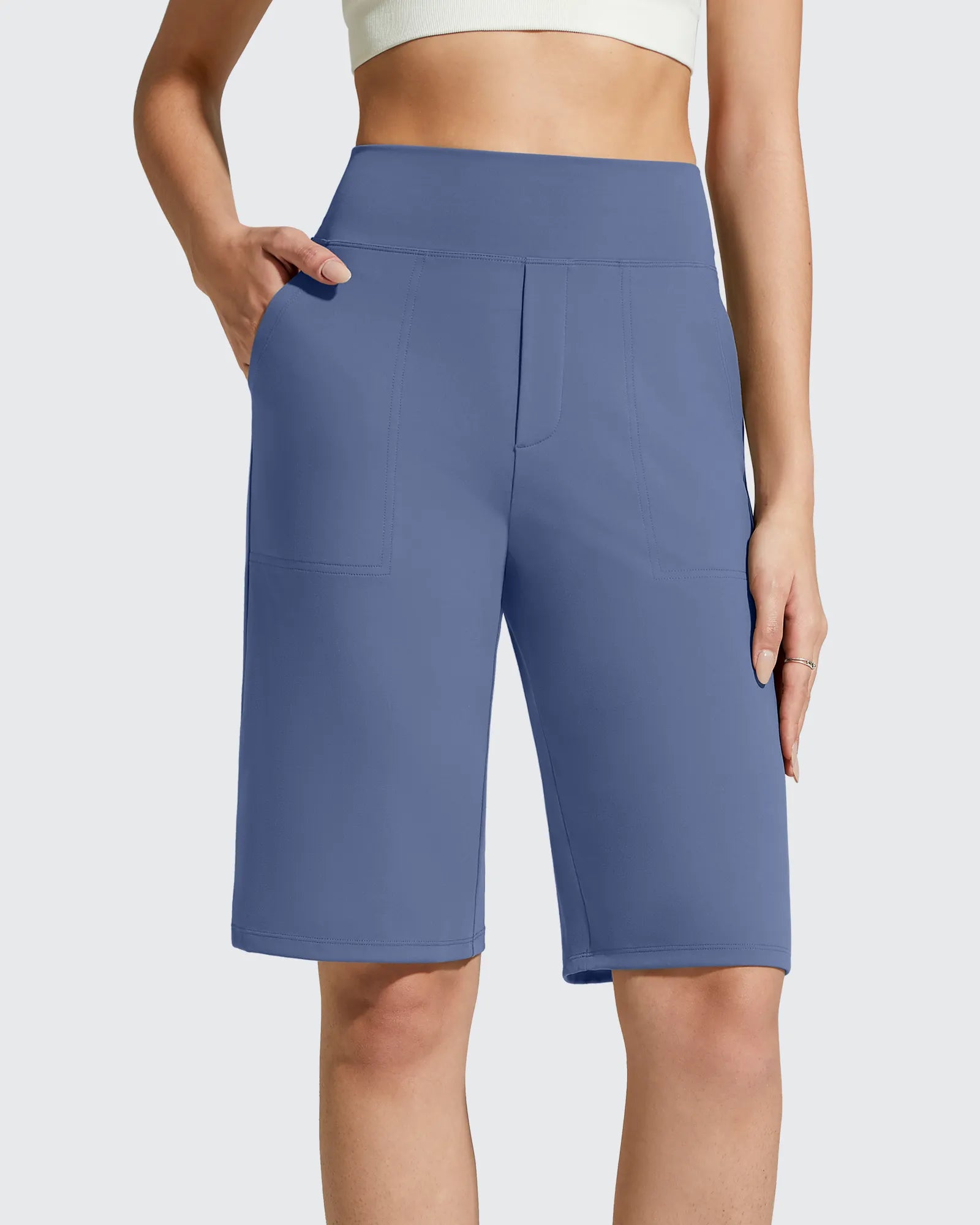 EverGoing Bermuda Pockets Knee Length Shorts 10"