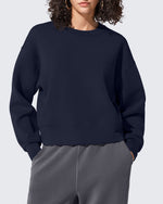 Smoofit Crewneck Pullover Loose Sweatshirts - G4Free