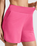 Chillwhisp Built-in Brief Liner High Waist Athletic Shorts