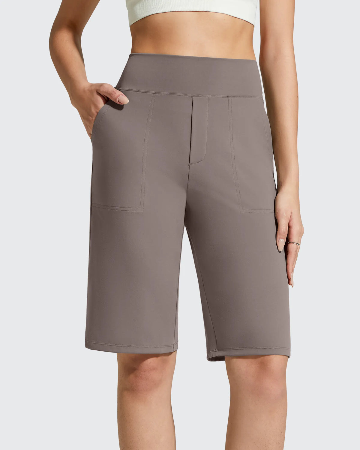 EverGoing Bermuda Pockets Knee Length Shorts 10"