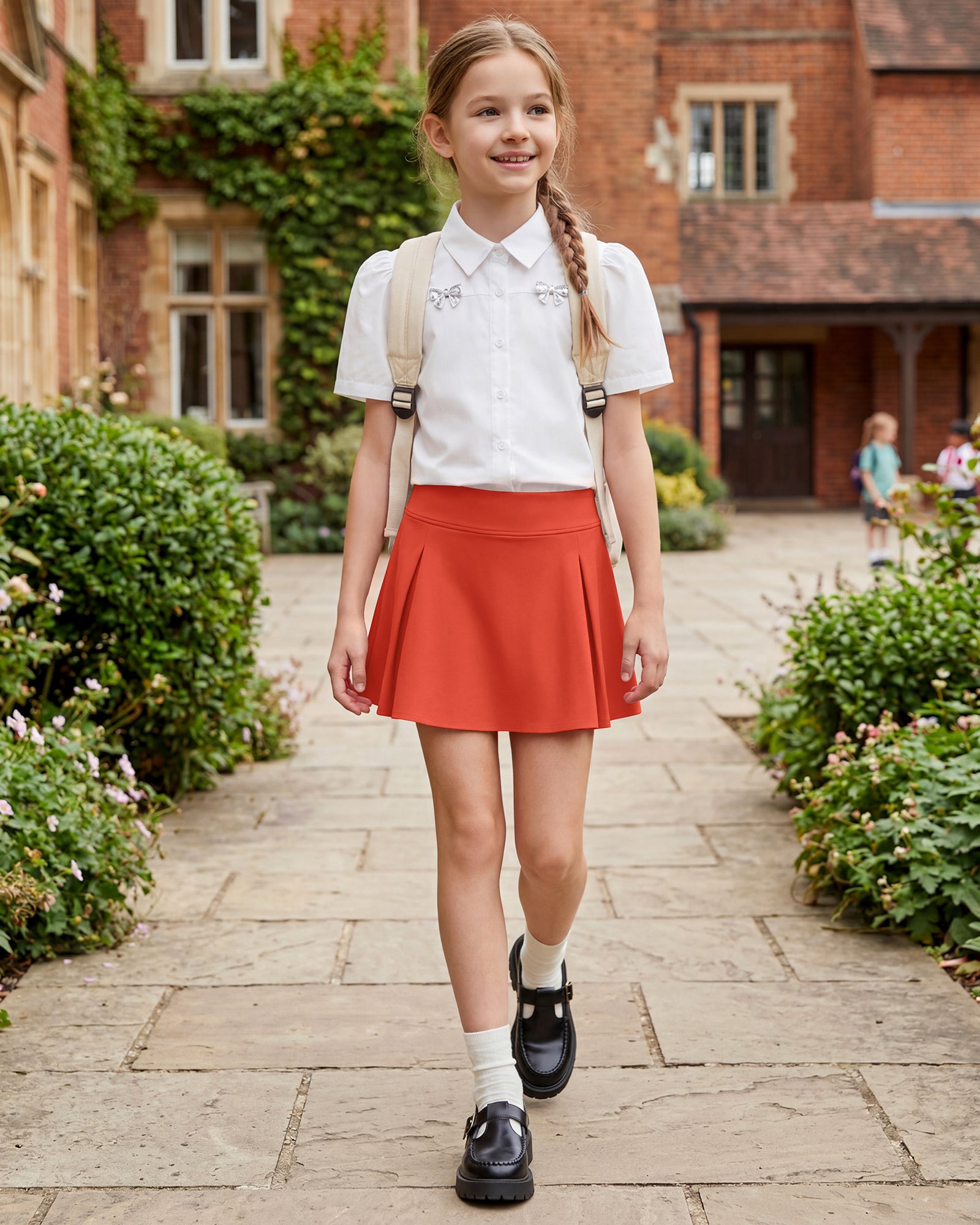 G4Free Chillwhisp Pleated Tennis Skirt for Girls – High Waisted Skort with 4 Pockets