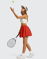 Chillwhisp Bubble Ruffled Hem Inner Shorts Tennis Skirts 14''