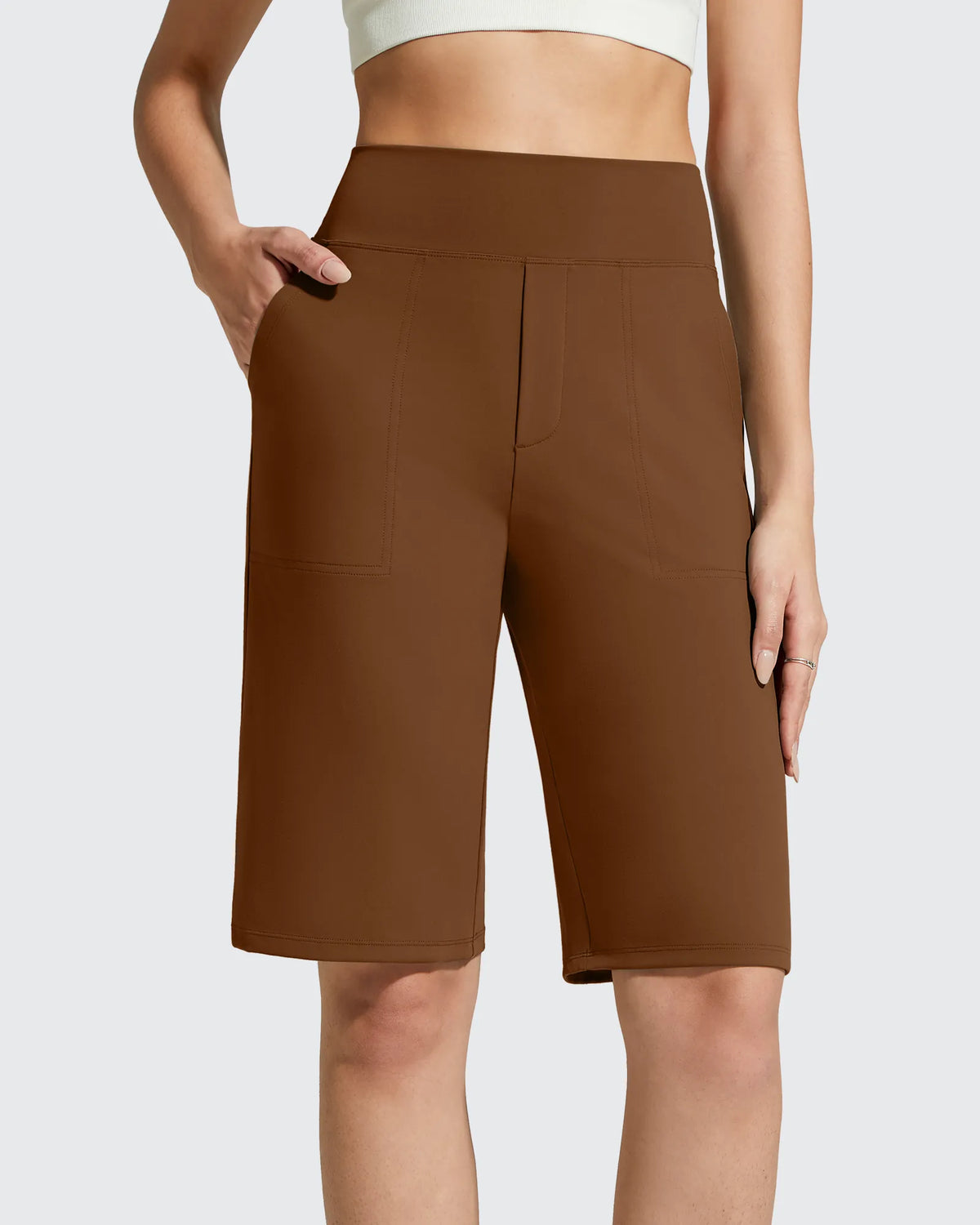 EverGoing Bermuda Pockets Knee Length Shorts 10"