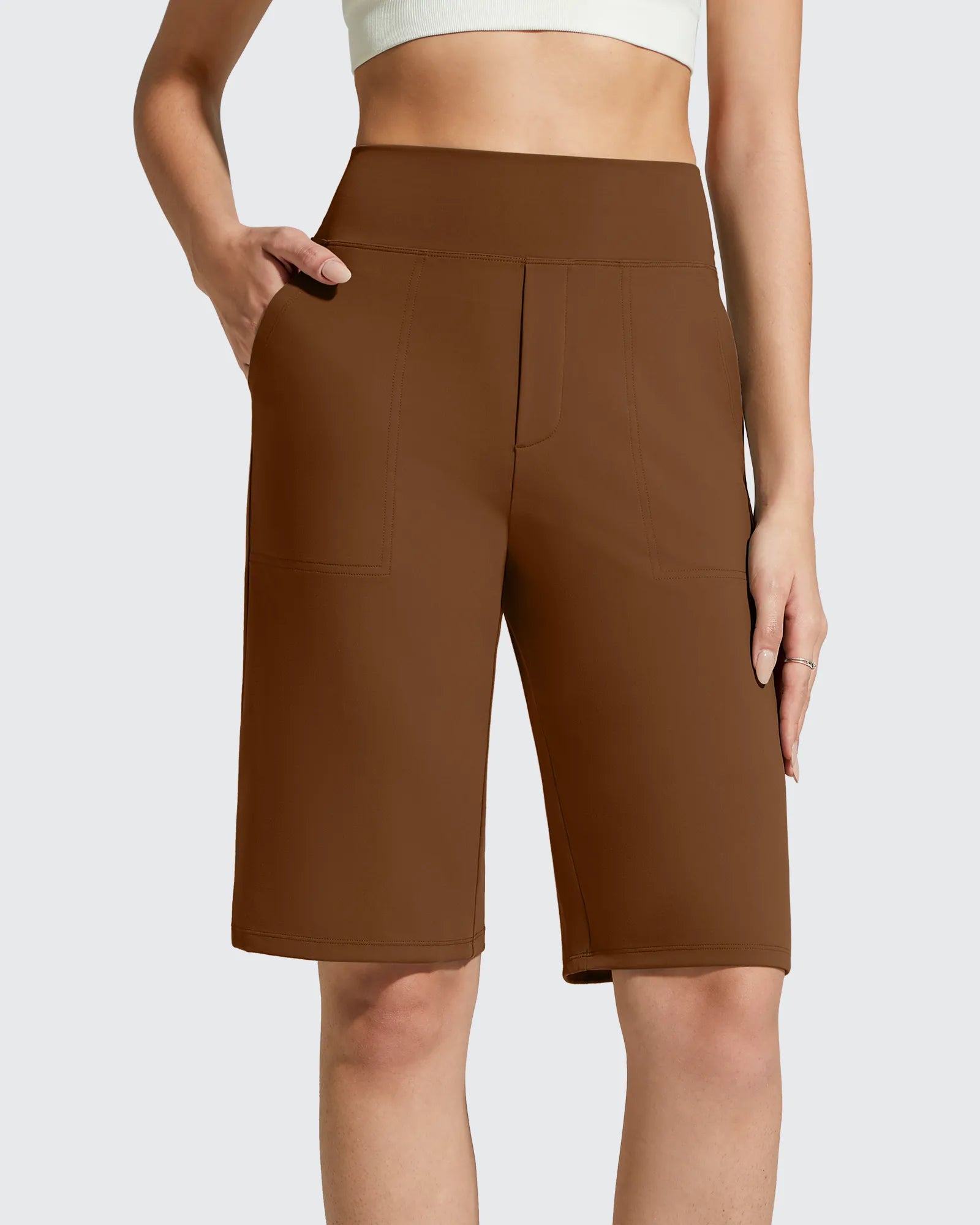 EverGoing Bermuda Pockets Knee Length Shorts 10"