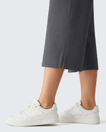 G4Free Smoofit Drawstring Wide Leg Capri Pants with Pockets