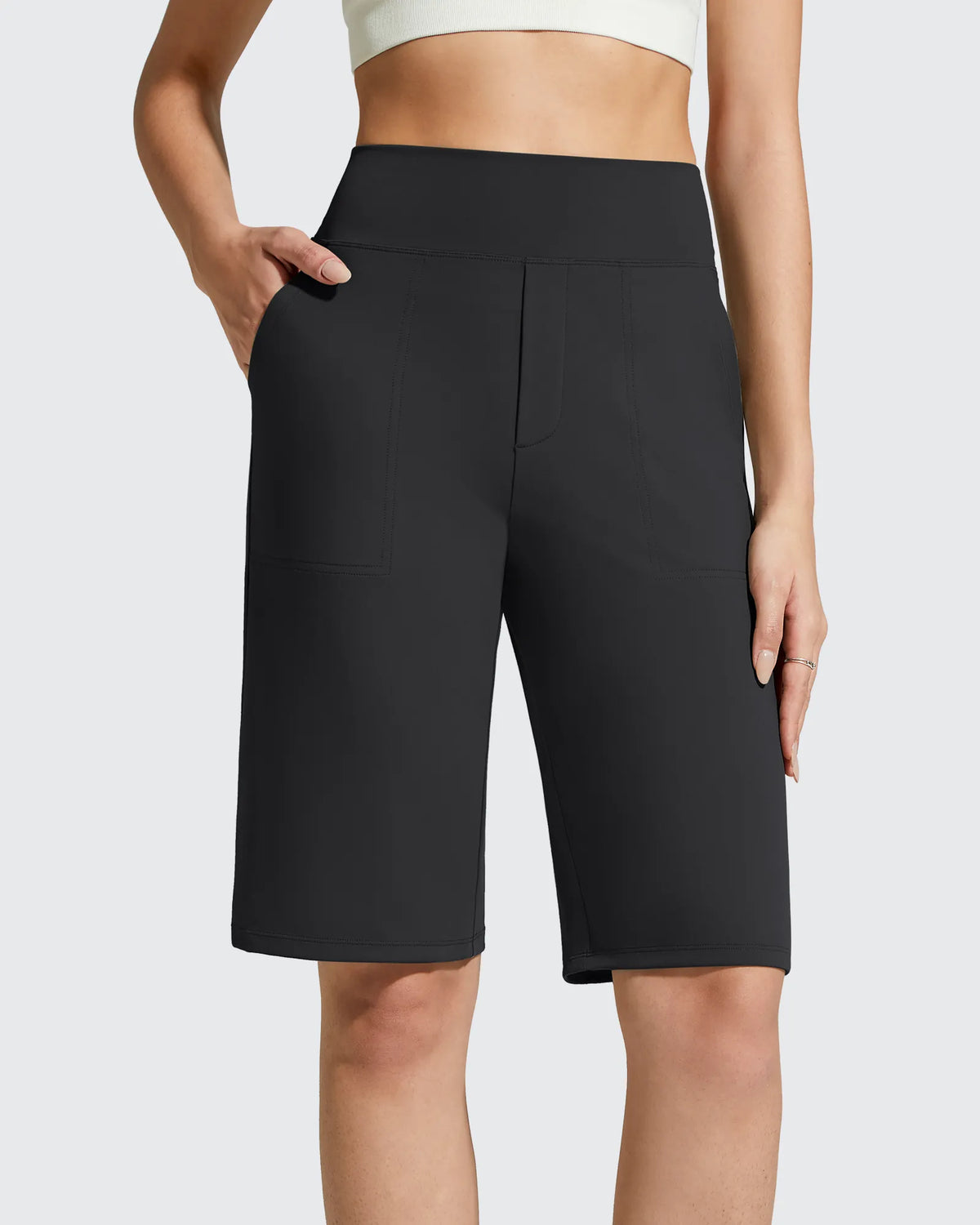 EverGoing Bermuda Pockets Knee Length Shorts 10"