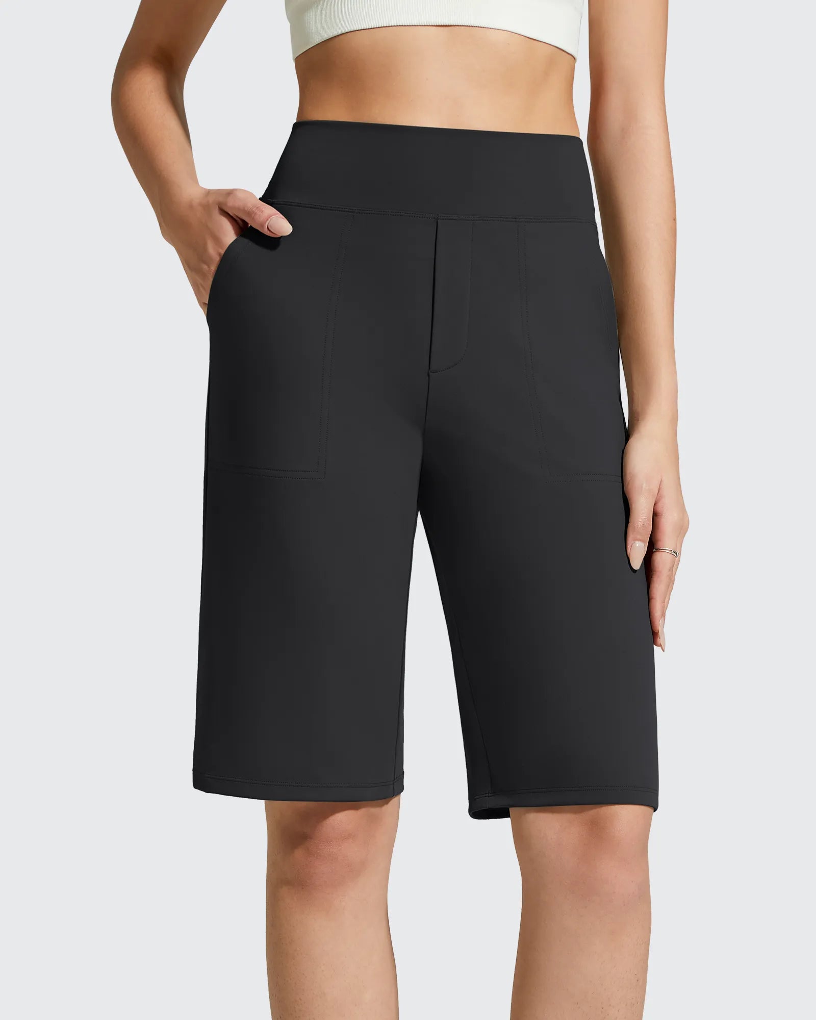 EverGoing Bermuda Pockets Knee Length Shorts 10"