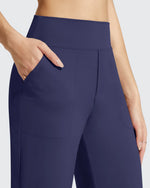 BareFeel Faux Fly Ankle Length Casual Dress Pants
